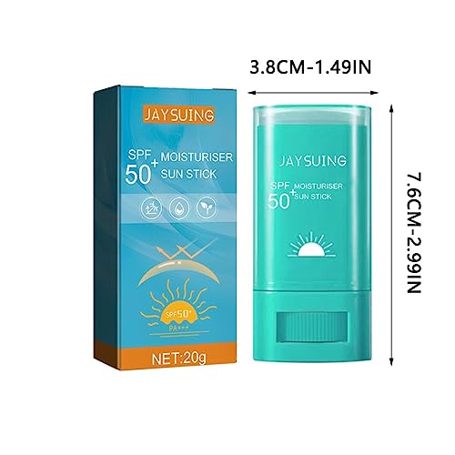 SPF50 Moisturiser Sunscreen Stick,Sheer Dry-Touch Face & Body Stick,Moisturizing Face Serum Sunscreen,for Face & Body, Sweat- & Water-resistant s