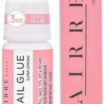 AIRRE Extra Strong Nail Glue for Acrylic Nails, Nail Tips & Press-On Nails (3ml) Precision Tip Nail Glue & File for Glue-On Fake Nails, Fix Broke