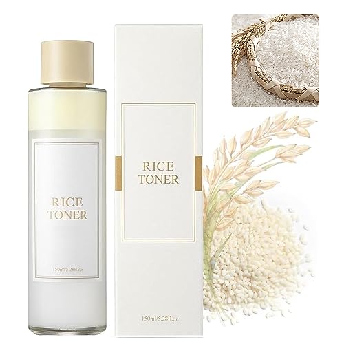 Rice Toner,Rice Water,Toner Skin Care,5.28fl oz Natural Moisturizer Glow Essence, Hydrating and Moisturizing Rice Extract,Essential Toner for Dee