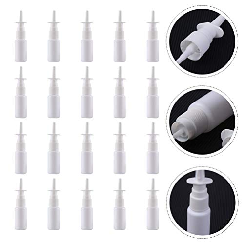 HEALLILY 200pcs 10ml Empty Refillable Nasal Spray Bottle Nasal Sprayer Bottle Makeup Cosmetics Essential Oils Atomizers Travel Bottle
