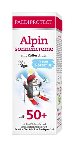 PAEDIPROTECT Alpine Sun Cream for Children and Adults, 30 ml SPF 50+, Sun Cream Face Ideal for Winter, Sun Protection with Jojoba Oil, Anti-Pigme