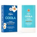 Coola Classic Stick SPF 30, 70 Percent + Organic Sunscreen with Broad Spectrum UVA/UVB Protection, Water Resistant and Non Greasy Formula, Tropic