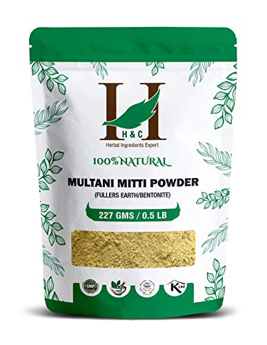 H&C Fuller'S Earth Clay/Multani Mitti/Bentonite Clay- 227 Gms | For Skin and Face Packs