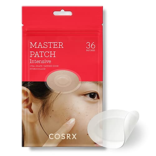 COSRX Master Pimple Patch Intensive 36 Patches Value Pack | Patch in 2 Sizes | Oval Hydrocolloid Pimple Patches with Tea Tree Oil fot Spot, Zit,
