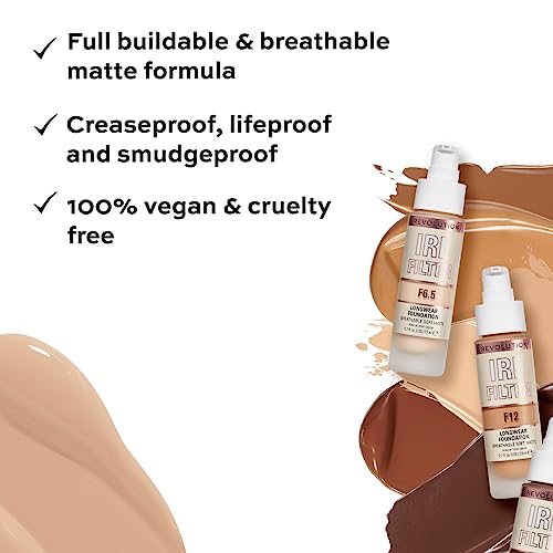 Makeup Revolution, IRL Filter, Longwear, Foundation, F0.1, 23ml