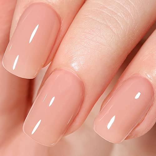 AILLSA Milky Gel Nail Polish-White Nail Polish Gel, Top Coat Gel Polish Soak Off Nail Lamp Gel Nail Varnish, 1PC Nail Gel Gifts for Women Mothers