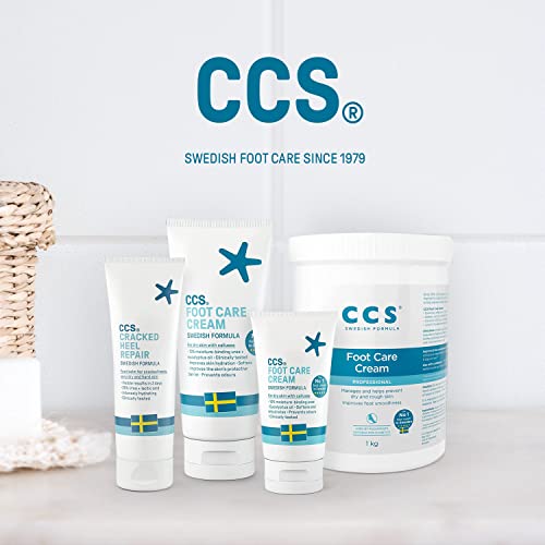 CCS Cracked Heel Repair Balm - Visible Results in 3 Days for Heels and Very Dry Feet, Contains 25% Urea Lactic Acid, Clinically Tested, 125ml