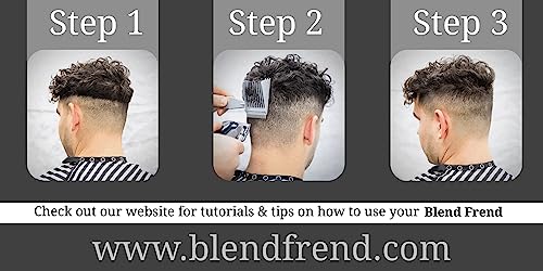 Blend Frend - Grade 1 (3mm) Blend comb - Instantly blend hair, Easy to use, Compatible with all clipper brands.