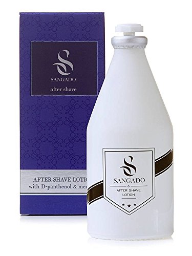 SANGADO Invincible Aftershave Lotion for Men, Moisturizing, Refreshing, Luxury Smelling, Woody Aquatic Scent, Fine French Essences, Long-Lasting,