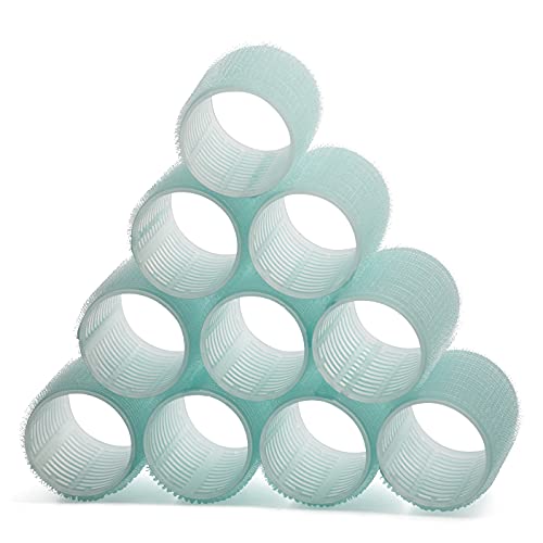 KHEERANA 10 Pieces Self Grip Hair Rollers 44MM Medium Hair Curlers For Short And Long Hair Salon Hairdressing Curler For Curling And Styling Hair