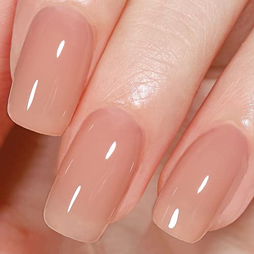 AILLSA Milky Gel Nail Polish-White Nail Polish Gel, Top Coat Gel Polish Soak Off Nail Lamp Gel Nail Varnish, 1PC Nail Gel Gifts for Women Mothers