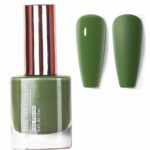 Green Nail Polish - Matcha Green Nail Varnish - Neutral Color Nail Varnish, Quick Dry Breathable Nail Polish Long Lasting Nail Varnish Gel No Nee