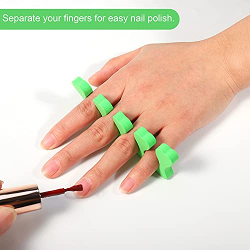 Dacitiery 20 Pcs Foam Toe Finger Separator Toe Finger Dividers Disposable Soft Sponge Nail Toe Separator Divider Spacer for Pedicure Manicure Nai