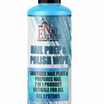 Nail Express Prep + Wipe Gel Nail Polish Residue Cleaner Remover 250Ml, Preparation & After Care, Uv Led Manicure Gel Polish Base Wipe, Multi-Pur