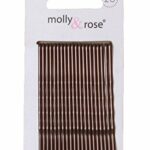 20pc Long 6.5cm Kirby Grips Hair Bobby Pins Clips Brown