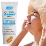 QUEEN AM GLOW | TINTED SunScreen SPF 60 PA+++Primer-Anti Aging, Face Moisturizer- Vitamin B3, B5, E- Non-Greasy, Silky Touch, Instant dry-oil fre