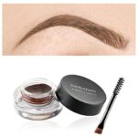 Eyebrow Cream, Waterproof Eyebrow Gel Long Lasting Brow Pomade with Brush, Natural Versatile Tinted Brow Gel Creates Natural Looking Brows for Ho