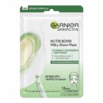 Garnier Nutri Bomb Milky Sheet Mask, With Almond Milk and Hyaluronic Acid for Hydrated Glowing Skin, Intensely Nourishing & Restoring Milky Face
