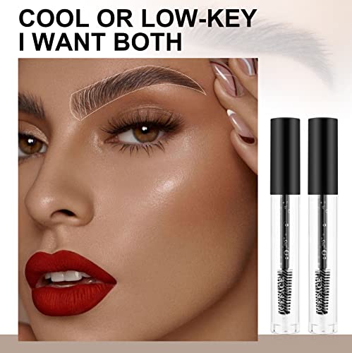 ONLYOILY 2PCS Clear Eyebrow Setting Gel, Brow Styling Clear Gel,Waterproof Transparent And Sweat-Proof Brow Fix Gel Makeup,24-Hour Brow Setter Cl