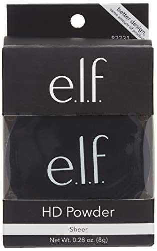 e.l.f. High Definition Powder, Loose Powder, Lightweight, Long Lasting, Creates Soft Focus Effect, Masks Fine Lines and Imperfections, Sheer, Rad