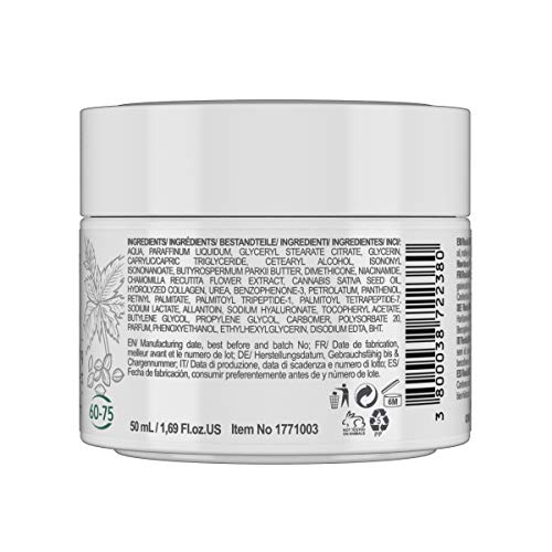 RevitaLAB Day and Night Collagen Anti-Ageing Moisturiser, Enriched with Hyaluronic Acid, Matrixyl® 3000, Hemp Seed Oil and a UVA/UVB Filter, for