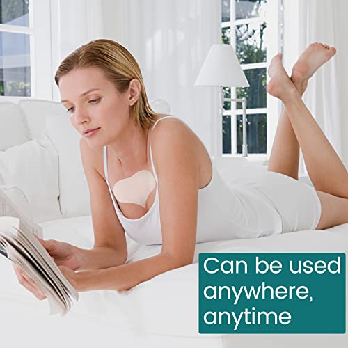 Muzooy 4 Pack Chest Wrinkle Pads, Anti Wrinkle Silicone Chest Patches, Resuable and 100% Medical Grade Décolleté Anti Wrinkle Patches, Overnight