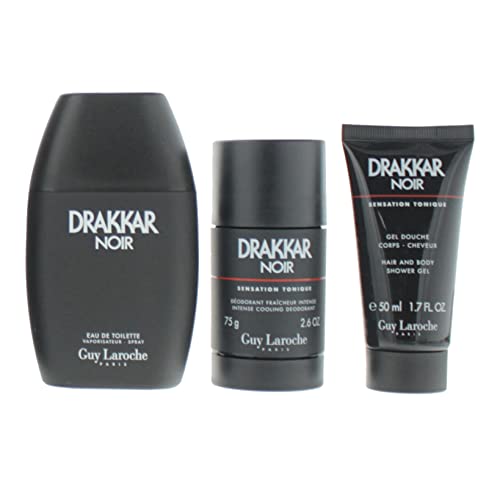 Guy Laroche Drakkar Noir Eau De Toilette Gift Set, 100 ml