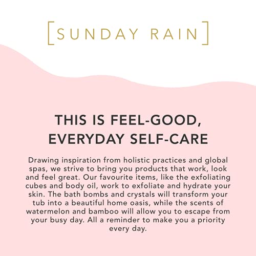 Sunday Rain Rest Easy Luxury Energizing Foot Soak, Vegan & Cruelty-Free, Fruity Watermelon Fragrance, 400g