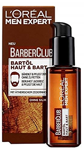 L'Oréal Men Expert Barber Club Beard Oil Skin and Beard, 1er Pack (1 x 30 ml)