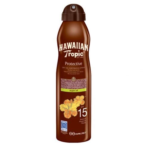 Hawaiian Tropic Protective Dry Oil Continuous Spray SPF 15 177ml