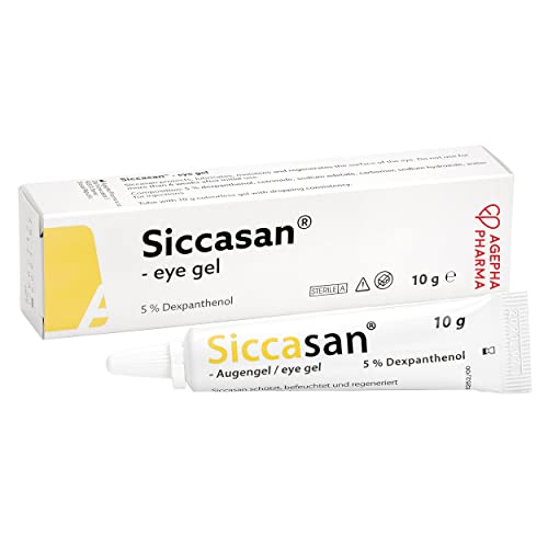 Siccasan Intensive Dry Eye Gel with Carbomer and Dexpanthenol | Corneal Gel & Eye Lubricant | Eye Gel for Dry Eyes| Relief Against Irritated and