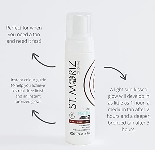 St Moriz Darker than Dark Instant + Fast Tanning Self Tan Mousse (pack of 2) 200ml each