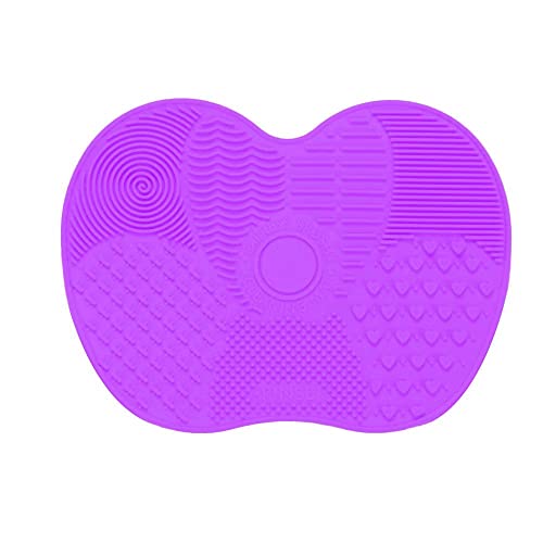 Lmyzcbzl Makeup Brush Cleaning Mat, Silicone Cleaning Mat, Silicone Makeup Brush Cleaning Mat, Portable Makeup Brush Cleaning Pad, Washing Tool f