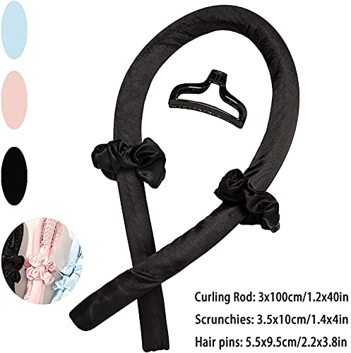 Coocnh Heatless Curling Rod Headband, Lazy Curler Set, No Heat Silk Curls Headband,Soft Foam Hair Rollers Wave Hair Curlers DIY Hair Styling Tool