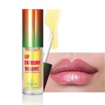 Lip Plumper Gloss,Plumping Lip Gloss High Concentration Ginger Lip Enhancer,Lip Plumper Extreme, Clear Lip Plump Gloss For Fuller & Hydrated Soft