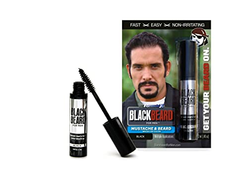Blackbeard for Men - temporary brush on colour 12ml (0.40oz) BLACK (BLK-BRDBLK)