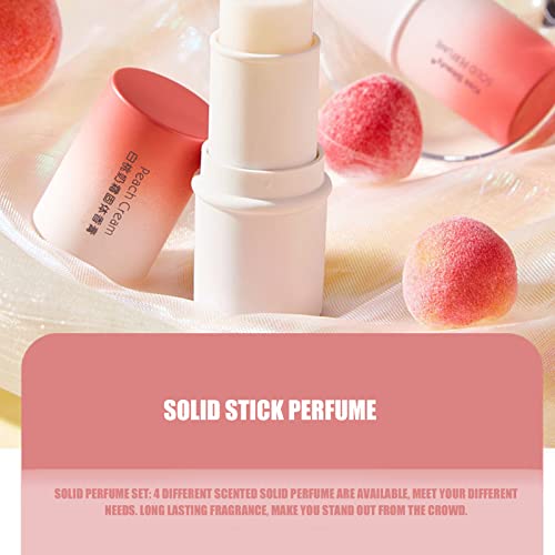 Solid Perfume Perfume Bar Solid Stick Perfume Refreshing Floral Fragrance Solid Perfume 4pcs Solid Stick Perfume Women Refreshing Floral Fragranc