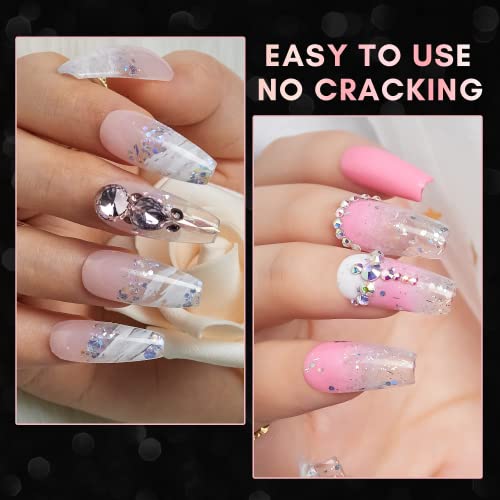 Makartt French Nail Tips, 500pcs Half Cover False Nail Tips, False Nails, Fake Nails, Press on Nails, Acrylic Nail Tips, Nail Tips for Acrylic Ex