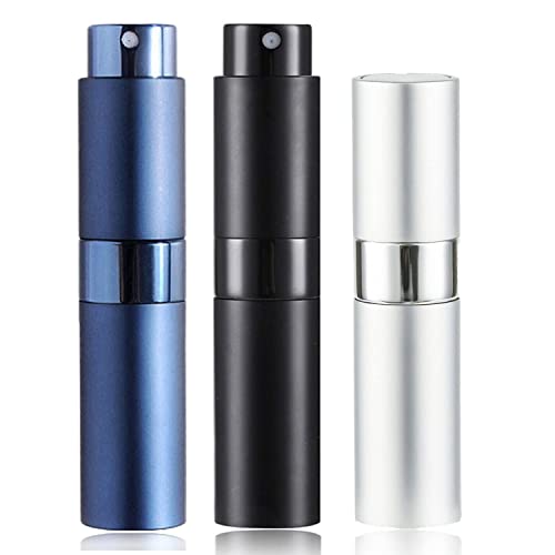SONGQEE 8ml Perfume Atomiser Refillable Bottles, Mini Refillable Perfume Bottle Aftershave Spray Bottle, Upgraded Travel Perfume Atomizer, Portab