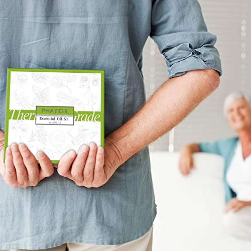 PHATOIL Fragrance Oils for Soap Making -10 Scented Oil White Musk, Coconut&Vanilla, Fresh Linen, Sea Breeze, Parma Violet, Black Orchid, Baby Pow