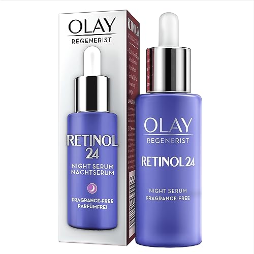 Olay Retinol Serum For Face, 24 Night Serum With Retinoid Complex + Vitamin B3, Firming Anti-Ageing Face Serum, Strengthens & Firms Skin, Visibly