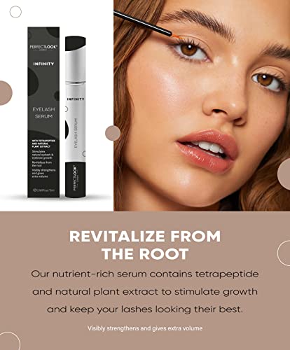 Perfect Look London Organic Eyelash Serum INFINITY Experience Rapid Lash Growth for Longer, Fuller, Thicker Lashes and Brows The Ultimate Enhance