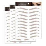 Eyebrow Tattoo Peel Off, 30 Pairs Stick on Eyebrows Stickers, Hair-Like Realistic Waterproof Transfers Fake Eyebrow Shaping Tattoo Longer Lasting