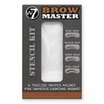 W7 Brow Master Stencil Kit - 4 Reusable Eyebrow Stencils For Perfect Brows - Multiple Arch Designs - Cruelty Free Makeup Accessories For Beginner