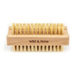 Wild & Stone | Wooden Nail Brush | Natural Sisal Nail Brush For Cleaning Nails | FSC Certified Beechwood & Sisal Fibres (1 Pack)