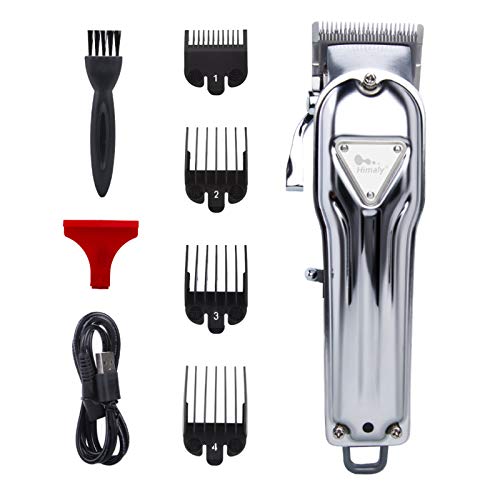 Himaly Rechargeable Hair Clippers, Professional Electric Cordless Hair Clippers Beard Trimmer Cordless & Corded Grooming Kit with 4 Guide Combs f