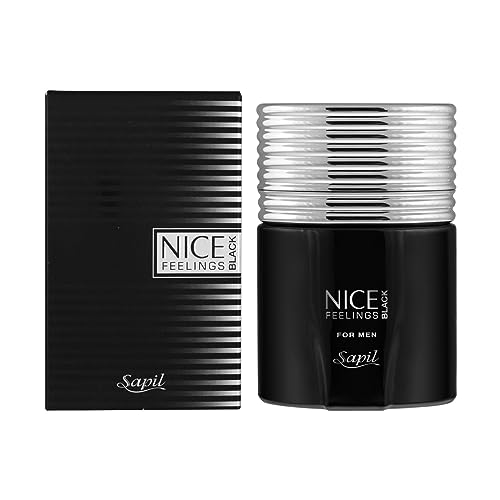 Sapil Perfumes - Eau de Toilette - for Men - NICE FEELINGS BLACK - 75ml (75)