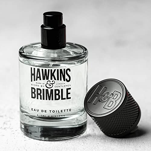 Hawkins & Brimble Elemi & Ginseng Eau De Toilette Men 50ml, Long Lasting Fragrance Spray for Every Occasion, Authentic & Original Signature Scent