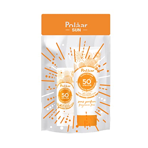 Polåar - Polaar Sun SPF50+ Very High Sun Protection Kit - Sun Fluid (20 ml) + Sun Stick (4 g) - Suitable for Sensitive Skin, Fragrance Free, Vega
