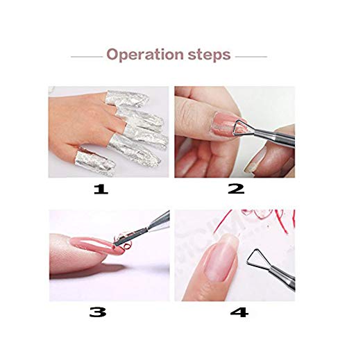 ATOMUS 10Pcs/Set Nail Art Soak Off Clip Cap Silicone UV Gel Polish Remover Wrap Nail Cuticle Pusher Manicure Cleaning Varnish Tool Reuseable